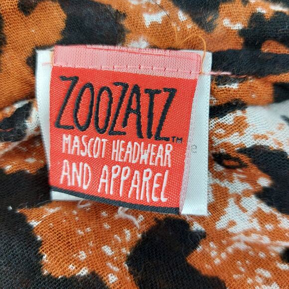 Zoozatz Mascot Headwear and apparel Burnt Orange Infinity Scarf Spotted Leopard - Picture 3 of 10